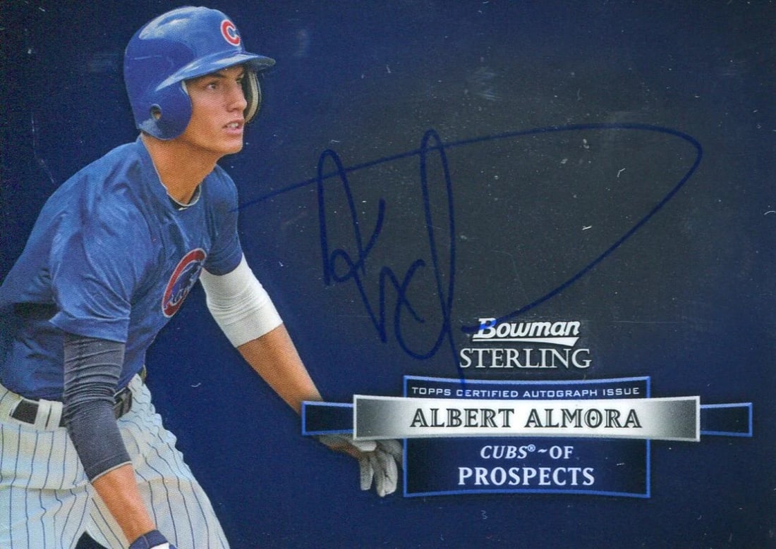 Card Albert Almora 2012 Autographed Bowman Sterling Baseball (1 of 1)