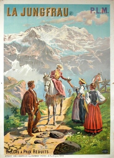 Travel La Jungfrau Bernese Oberland By Taconville For The Plm C1900 Stone Litho: Travel La Jungfrau Bernese Oberland By Taconville For The Plm C1900 Stone Litho This listing features Travel La Jungfrau Bernese Oberland By Taconville For The Plm C1900 Stone Litho. Item specifics