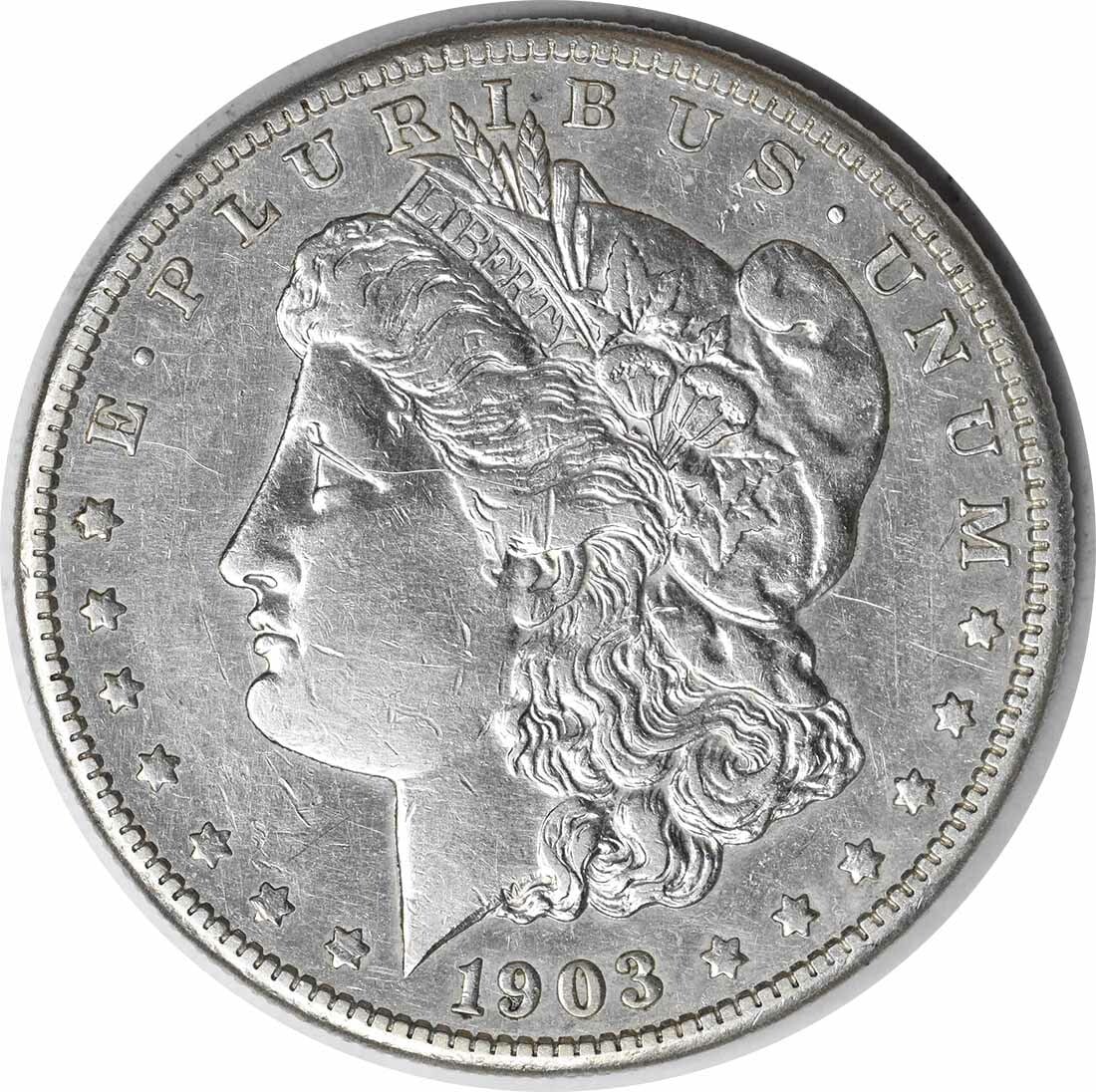 Uncertified 1903-S Morgan Silver Dollar AU: Uncertified 1903-S Morgan Silver Dollar AU This listing features Uncertified 1903-S Morgan Silver Dollar AU. Item specifics are provided below. Item Specifics: Country Of Origin: United States