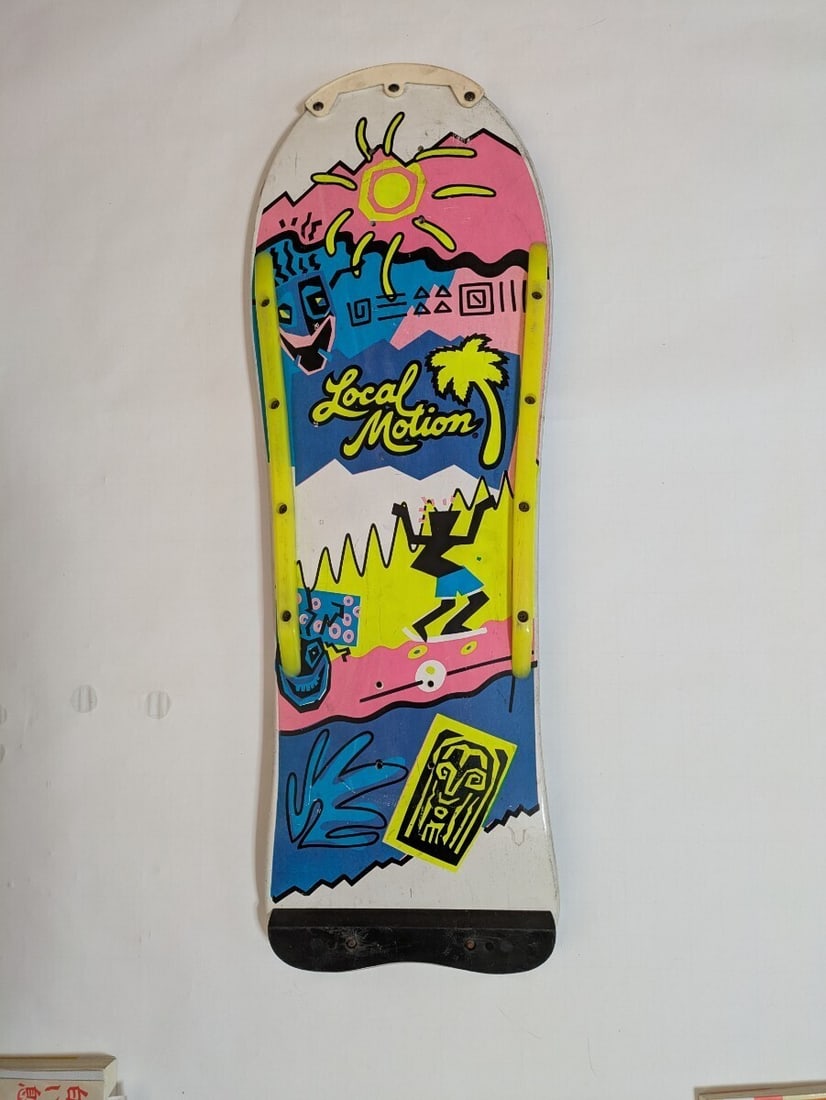 deck LOCAL MOTION American made 80's vintage skateboard (1 of 3)
