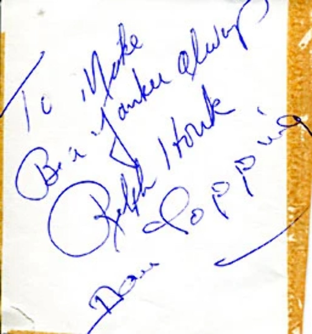 Cut Dan Topping Autographed/ Signed (1 of 1)