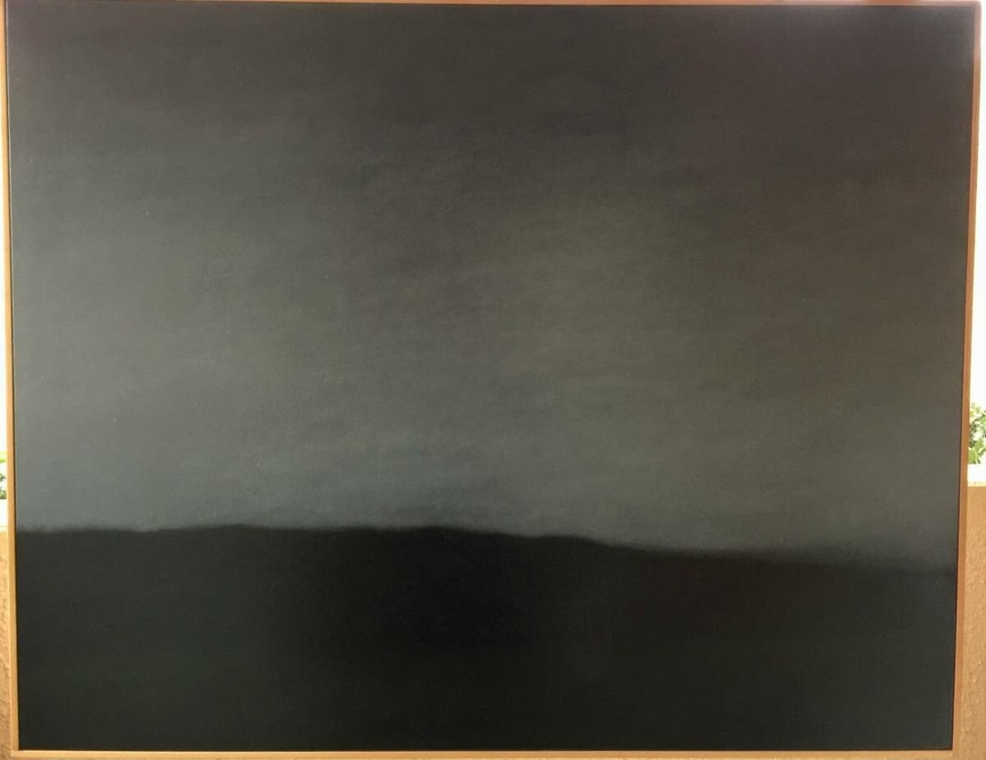 Signed Mark Beck 1993 Large Painting Original Oil on Canvas "The Grey Sky" (1 of 7)