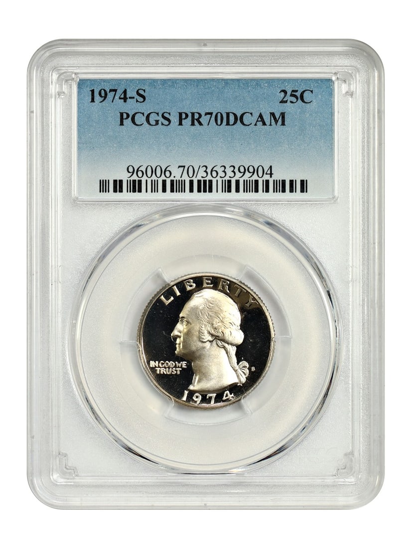 Washington Quarter - 1974-S 25C PCGS PR70DCAM (1 of 6)