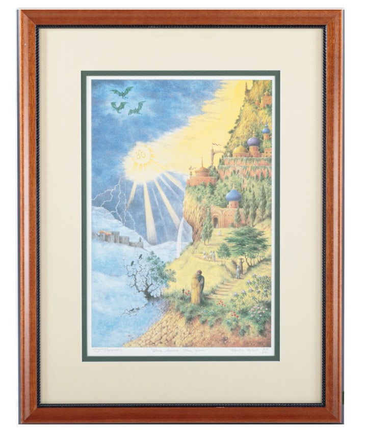 Keith West Lithograph Edition Autographed Framed ED850 - George Harrison (1 of 2)