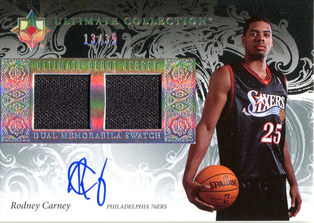 Card Rodney Carney Autographed 2006-07 Upper Deck Jersey (1 of 1)
