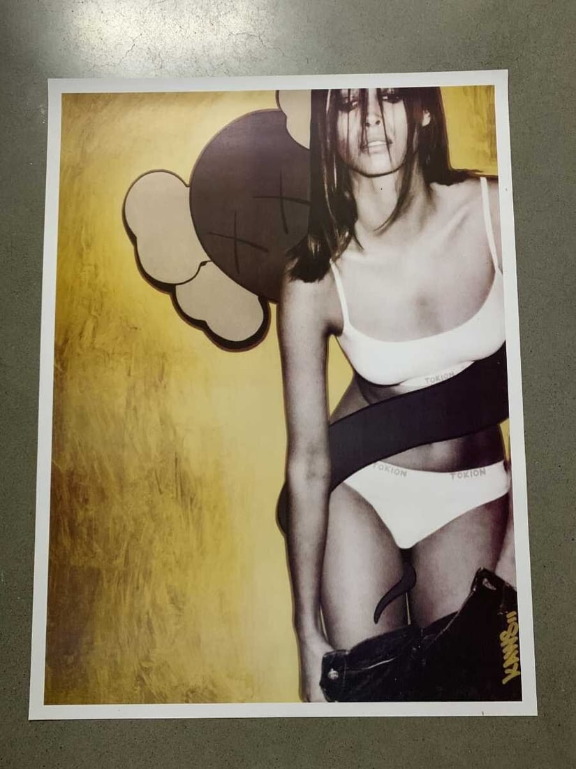 unused Takashi Murakami KAWS poster (1 of 1)