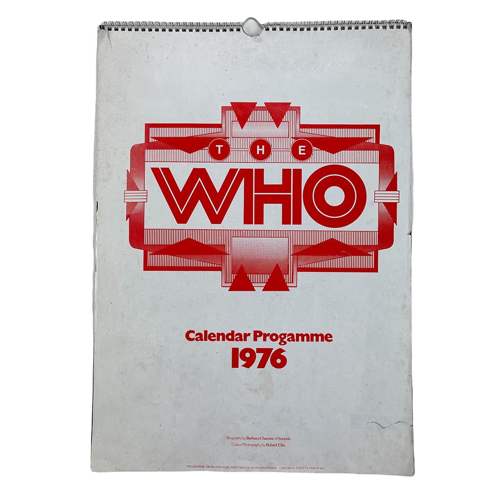 Program 1976 The Who Concert Calendar (1 of 2)