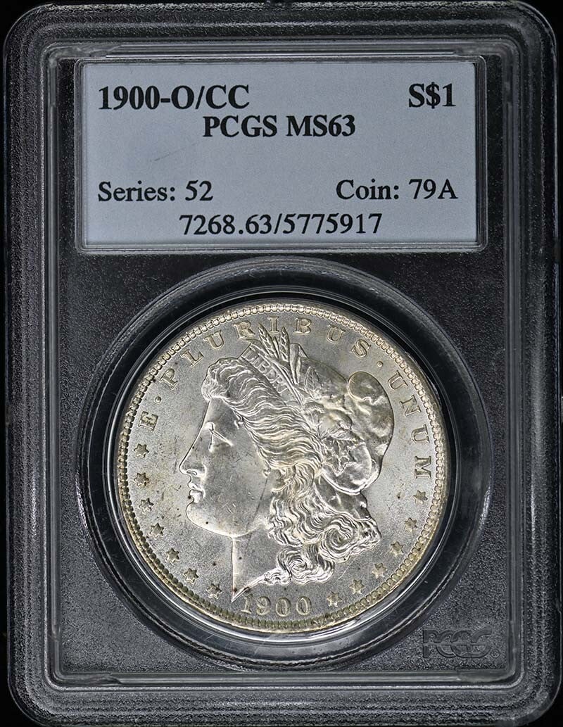 MS63 1900-O/ CC $1 Overmintmark Morgan Dollar PCGS (1 of 1)