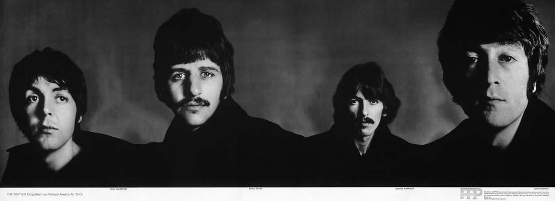 Original Beatles Banner Richard Avedon Done In 1967 16 X 40 (1 of 2)