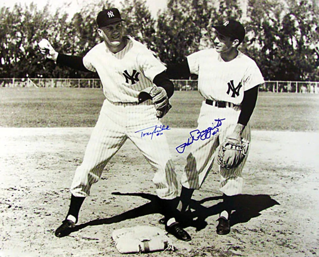 White) Tony Kubek & Phil Rizzuto Autographed/ Signed 16x20 Photo (Black & (1 of 1)