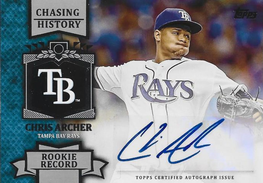 Card Chris Archer Autographed 2013 Topps Rookie (1 of 1)