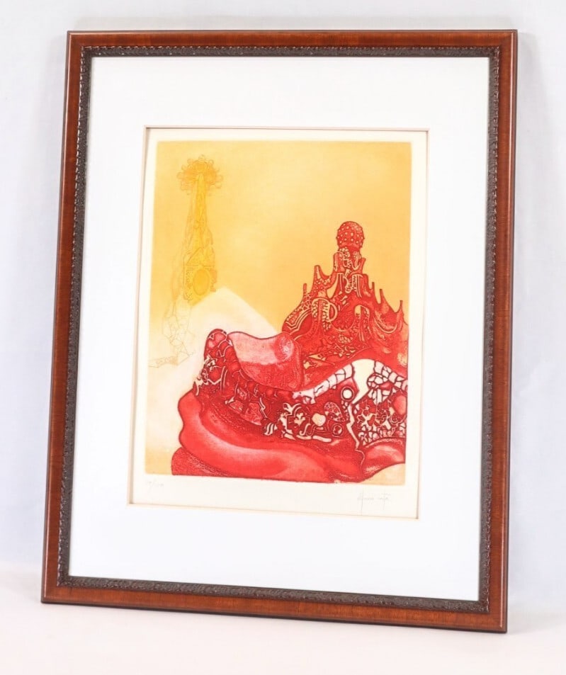 Numbered Alfonso Costa (Spain) Homage to Gaudi 1983 Original Etching Signed & (1 of 10)