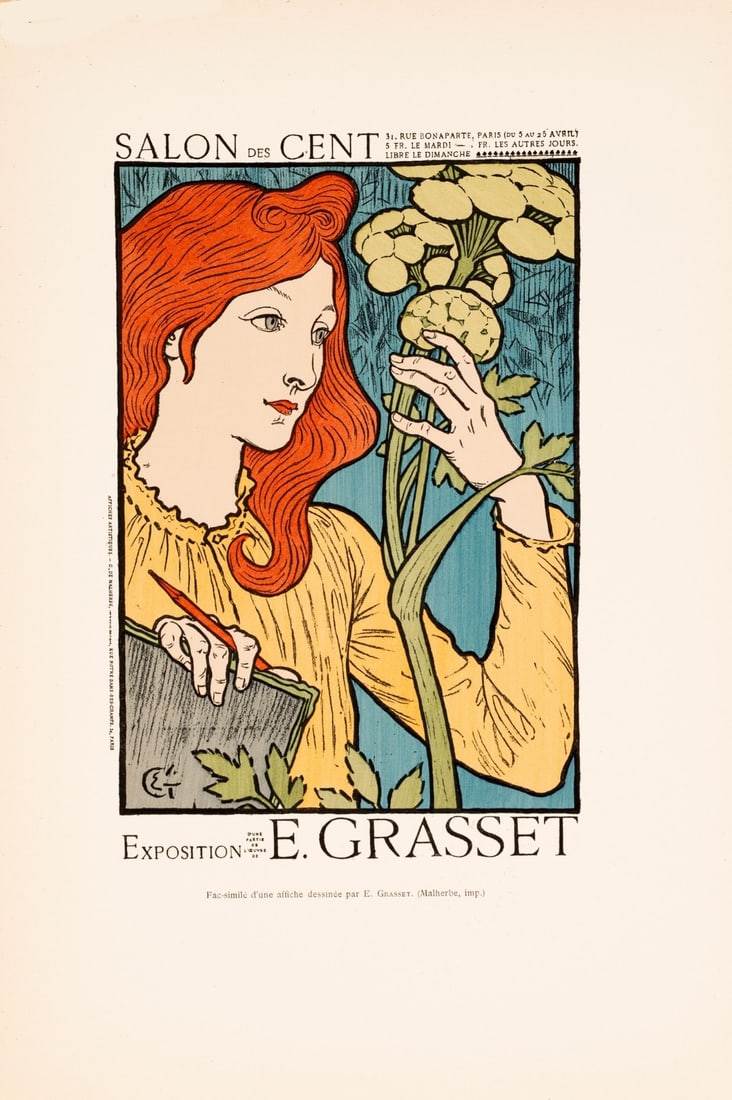 Illustr Grasset Salon De Cent Original 1896 Chaix Lithograph Les Affiches - 2