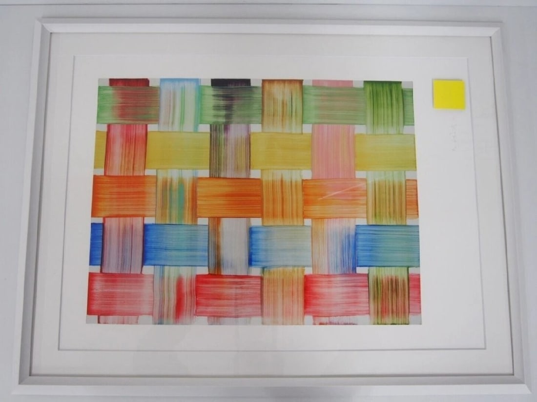 Framed Bernard Frize "Caisse" Digital Print ED.300 Signed 2013 (1 of 6)