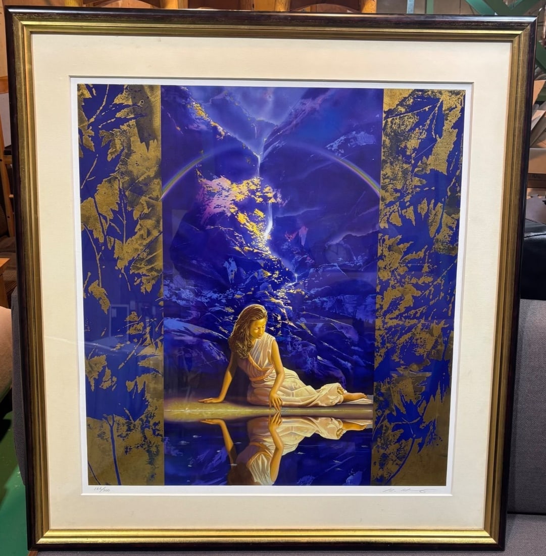 Framed Robert Hunt Reflection 1995 Signed Limited Edition Art Print 166/ 300 (1 of 10)