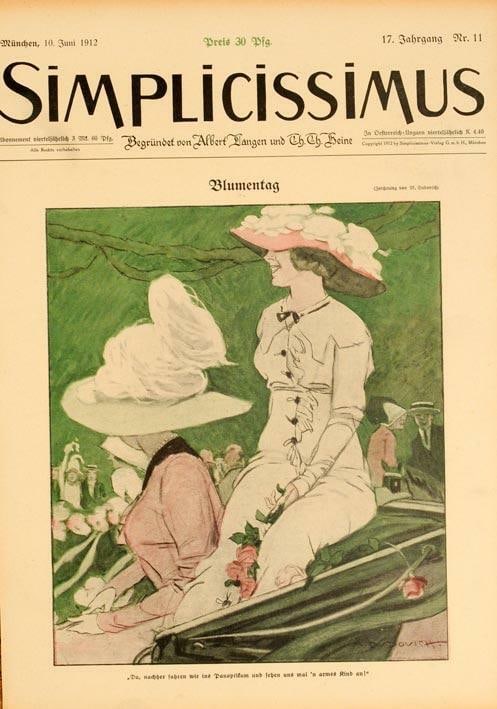 Original Simplicissimus 1913 By Marcello Dudovich Blumentag On Linen: Original Simplicissimus 1913 By Marcello Dudovich Blumentag On Linen This listing features Original Simplicissimus 1913 By Marcello Dudovich Blumentag On Linen. Item specifics are provided below. Item