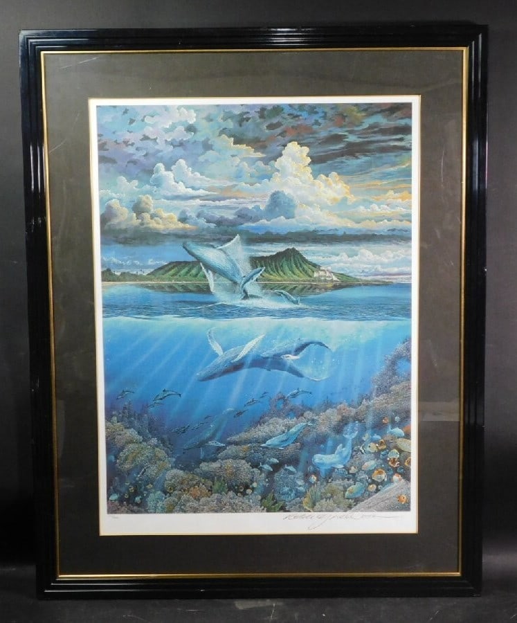 Signed Framed - Robert Lyn Nelson (US) Original Lithograph Print Large Artwork (1 of 10)