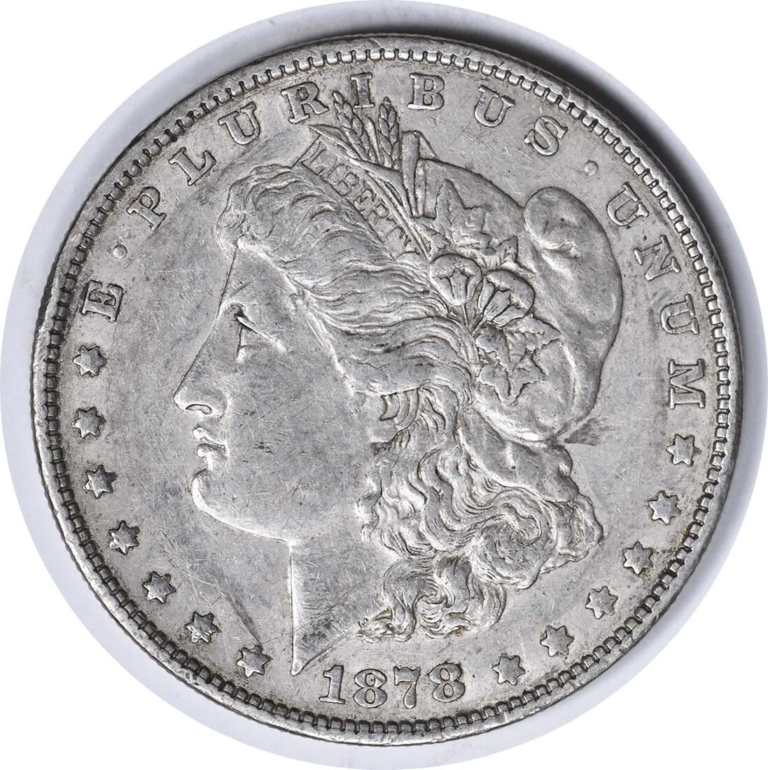 Uncertified 1878 7TF VAM 171 Morgan Silver Dollar Tripled R EF (1 of 2)