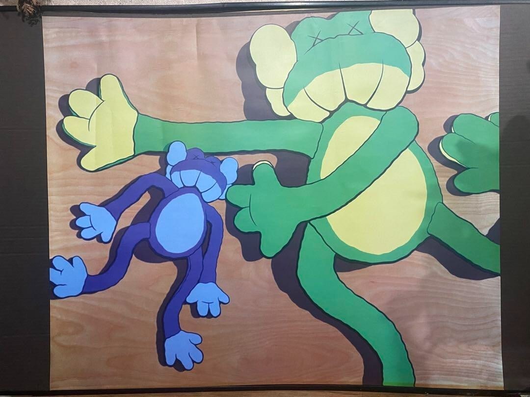 copies 2003 ORIGINAL FAKE BAPE GALLERY KAWS poster limited to 300 (1 of 3)