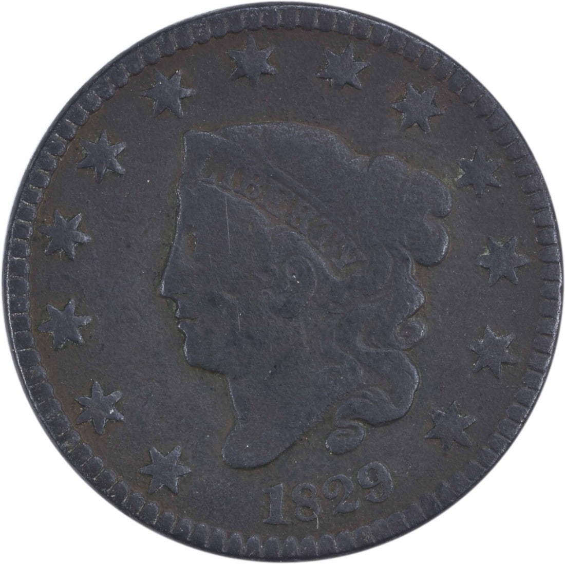 Uncertified 1829 Large Cent VG: Uncertified 1829 Large Cent VG This listing features Uncertified 1829 Large Cent VG. Item specifics are provided below. Item Specifics: Country Of Origin: United States Certification: Uncertified Circ