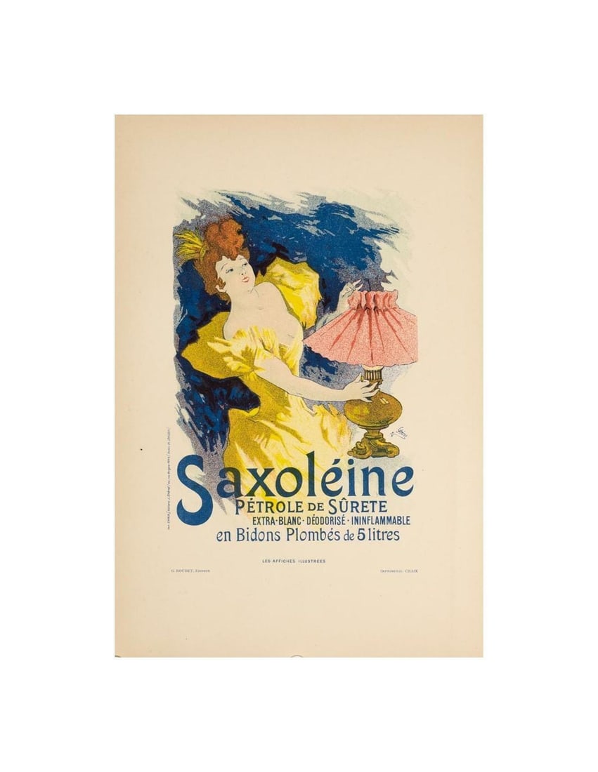 1896 Original Vintage Poster Saxolene By Cheret For Affiches Illustrees (1 of 1)