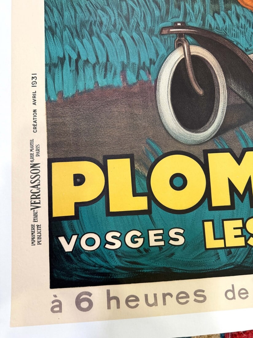 Poster Jean D'Ylen Plombieres Les Bains 1931 Original French Travel - 5