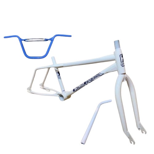 Rare BMX SKYWAY STREETSTYLER Frame + Fork + Handlebars + Seatpost Set Deadstock: Rare BMX SKYWAY STREETSTYLER Frame + Fork + Handlebars + Seatpost Set Deadstock This listing features Rare BMX SKYWAY STREETSTYLER Frame + Fork + Handlebars + Seatpost Set Deadstock. Item specifics