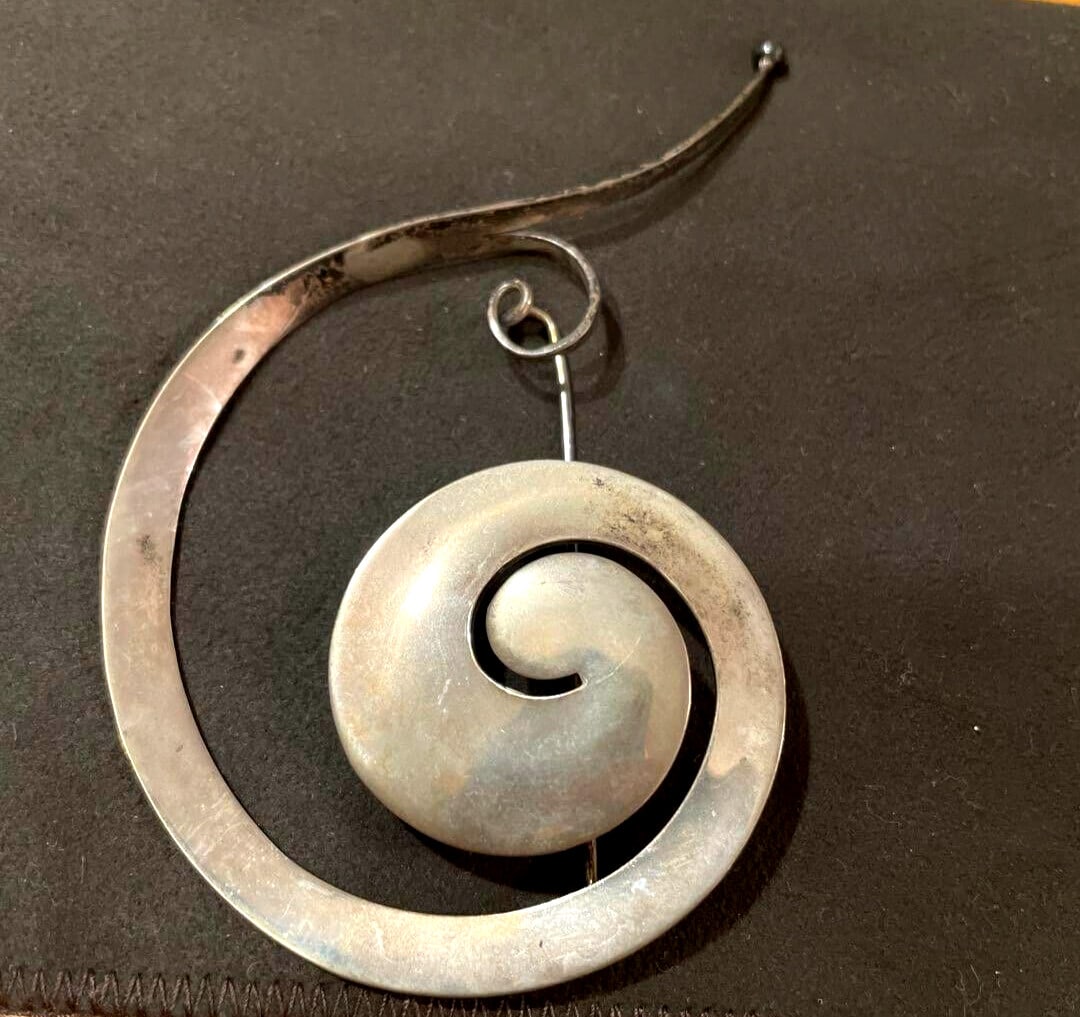 used GEORG JENSEN TORUN Silver Brooch 925 Sterling Spiral Design Rare: used GEORG JENSEN TORUN Silver Brooch 925 Sterling Spiral Design Rare This listing features used GEORG JENSEN TORUN Silver Brooch 925 Sterling Spiral Design Rare. Item specifics are provided below. 