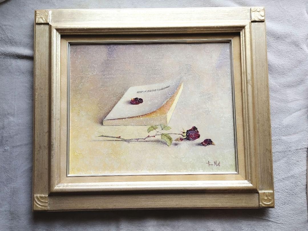 Signed Tomasa Martin (Spain) Still Life Red Rose Original Oil Painting Canvas: Signed Tomasa Martin (Spain) Still Life Red Rose Original Oil Painting Canvas This listing features Signed Tomasa Martin (Spain) Still Life Red Rose Original Oil Painting Canvas. Item specifics are pr