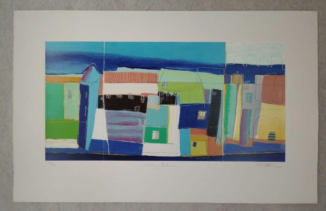 autograph Kathryn Matthews "Evening in Bohemia" Silkscreen Edition with (1 of 8)