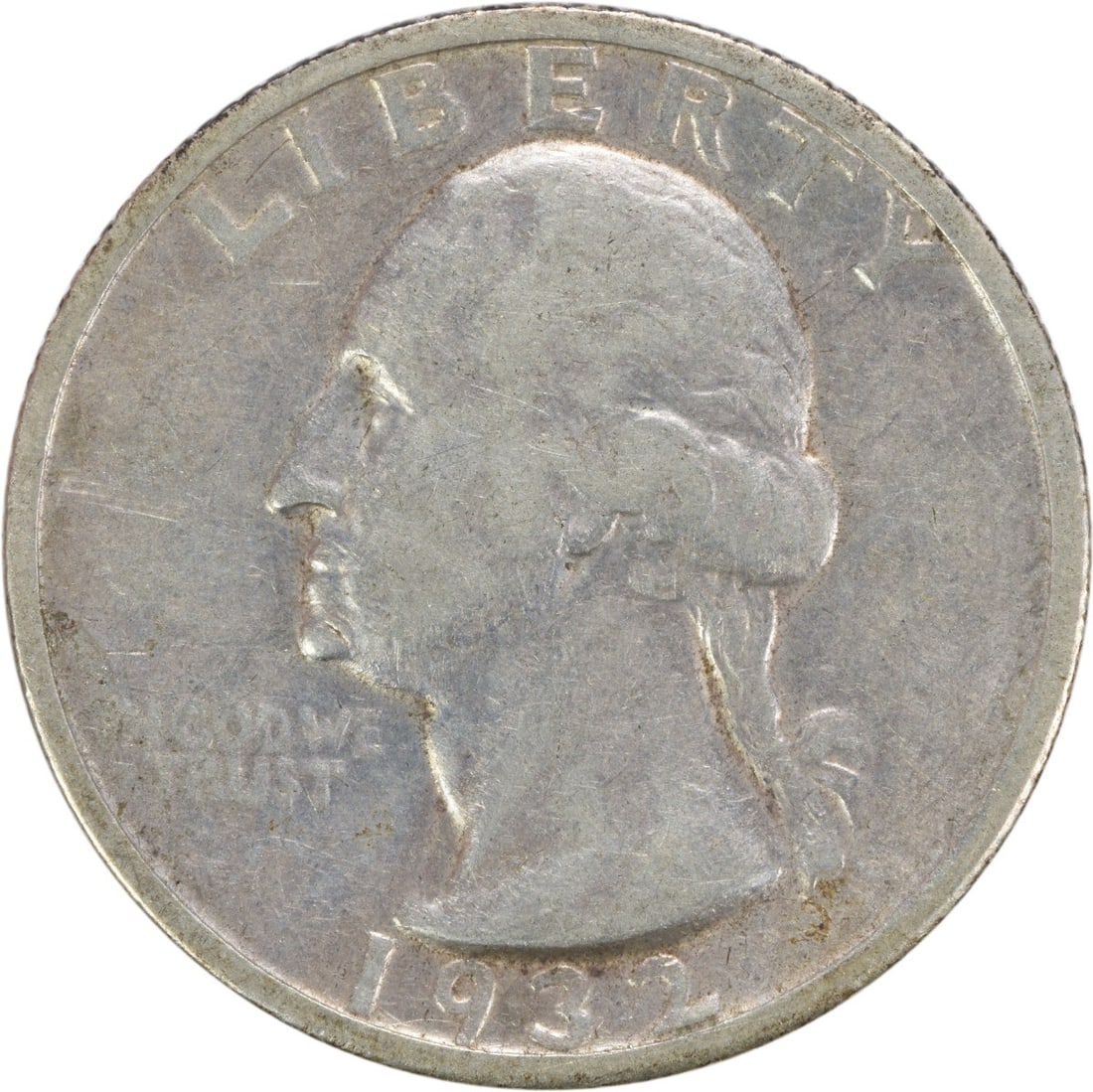 Uncertified 1932-S Washington Silver Quarter VF (1 of 2)