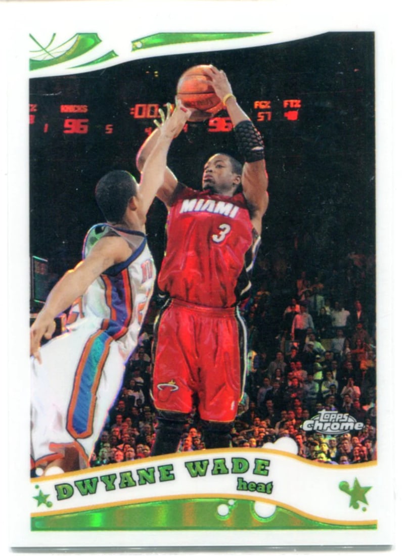 #51 Dwyane Wade 2005-06 Topps Chrome Refractor Card (1 of 2)