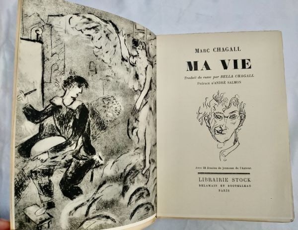 Book Marc Chagall Ma Vie 1931 First Edition Limited No.126 Illustrated French (1 of 10)