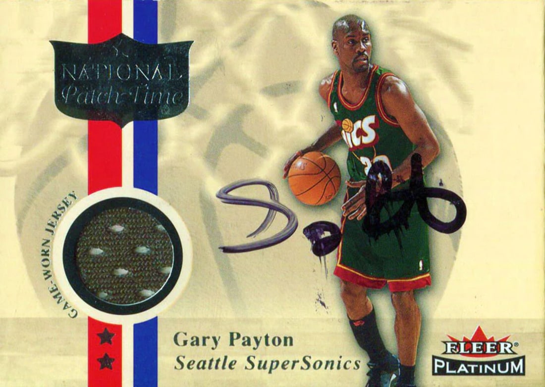 Card Gary Payton Autographed 2001 Fleer (1 of 1)