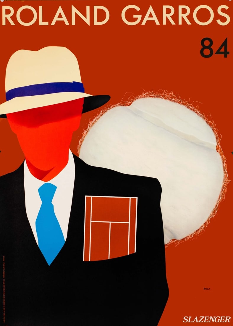 1984 Roland Garros Original 1St Printing In Serigraphy With Artwork By Razzia: 1984 Roland Garros Original 1St Printing In Serigraphy With Artwork By Razzia This listing features 1984 Roland Garros Original 1St Printing In Serigraphy With Artwork By Razzia. Item specifics are pr