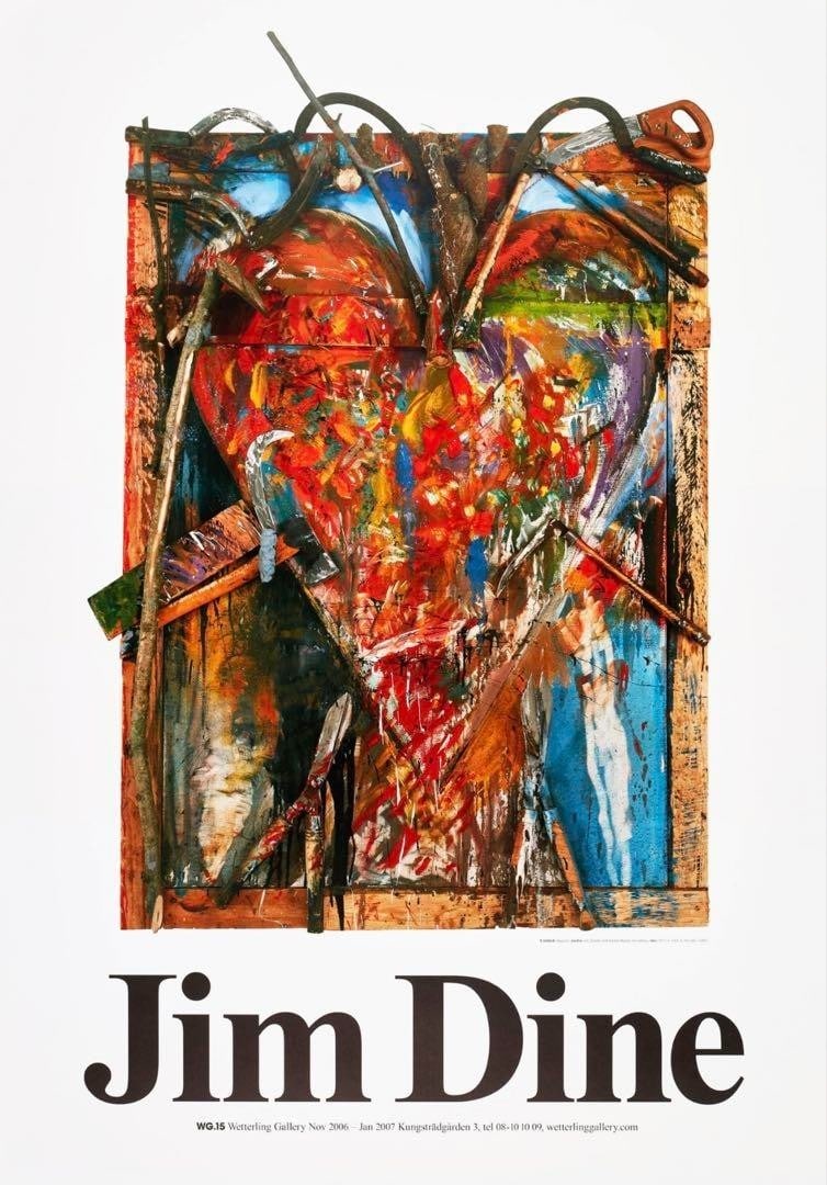 limited to 500 copies - Jim Dine "Untitled (August)" solo exhibition poster: limited to 500 copies - Jim Dine "Untitled (August)" solo exhibition poster This listing features limited to 500 copies - Jim Dine "Untitled (August)" solo exhibition poster. Item specifics are provid