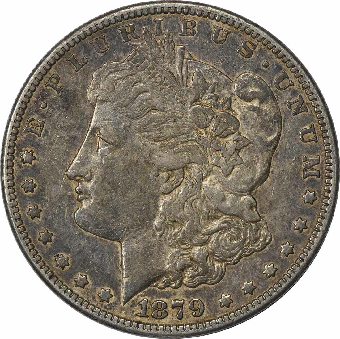 Uncertified 1879-S Common VAM Morgan Silver Dollar Reverse of 1878 EF (1 of 2)