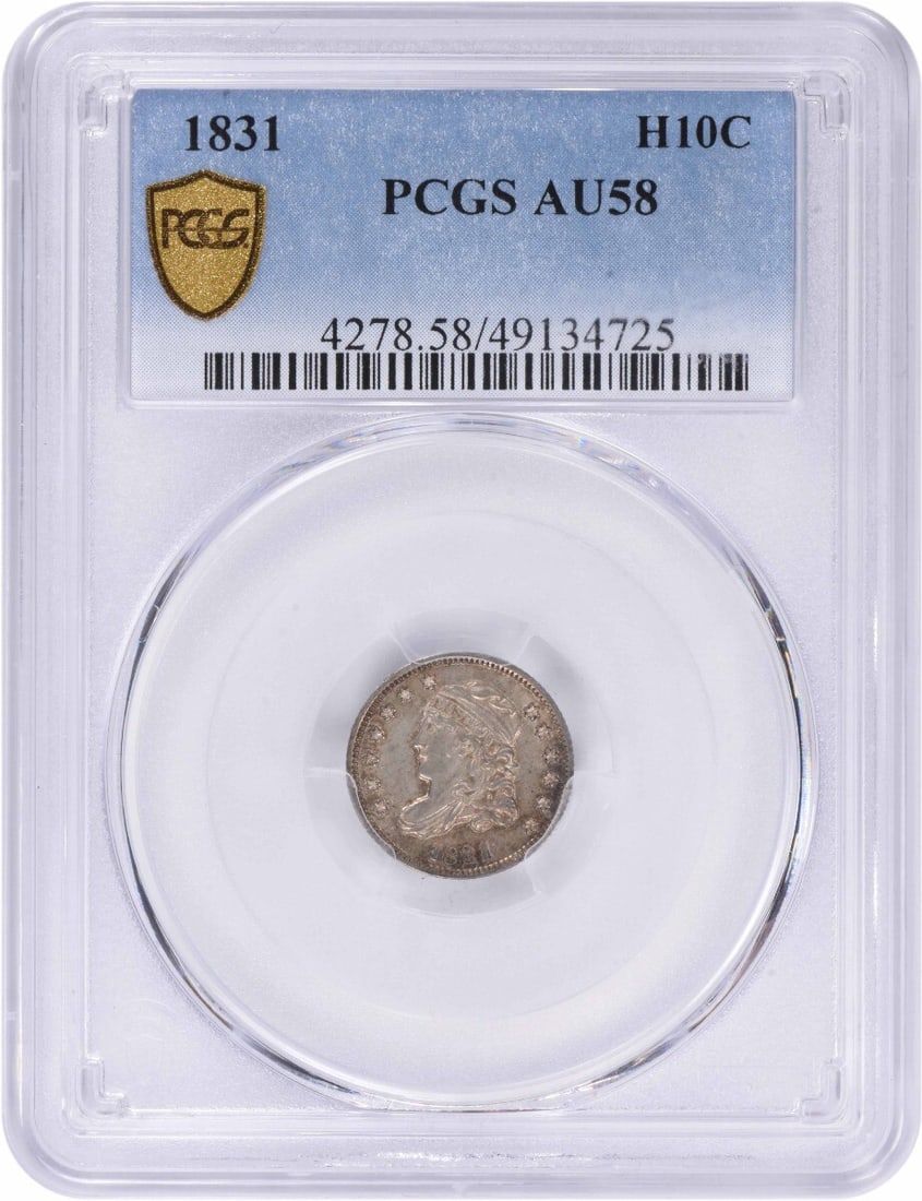 PCGS 1831 Bust Silver Half Dime AU58: PCGS 1831 Bust Silver Half Dime AU58 This listing features PCGS 1831 Bust Silver Half Dime AU58. Item specifics are provided below. Item Specifics: Country Of Origin: United States Certification: PCGS