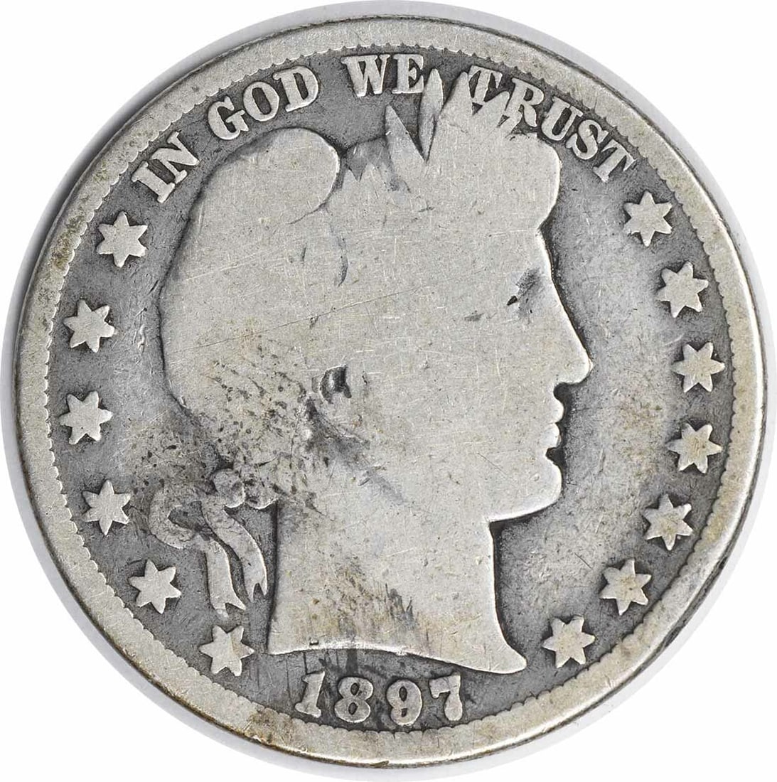 Uncertified 1897-O Barber Silver Half Dollar G (1 of 2)