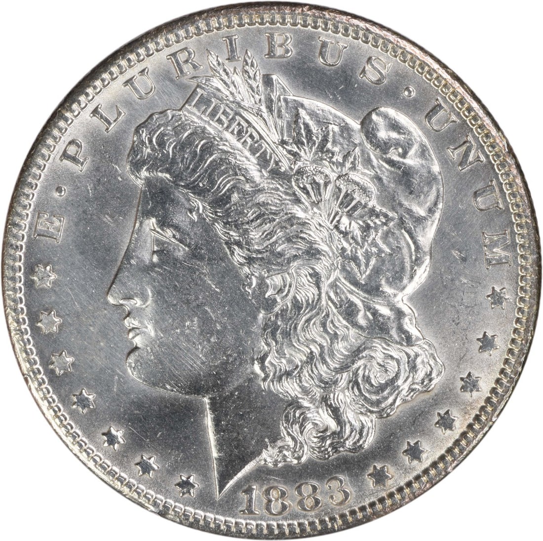 Uncertified 1883-CC Morgan Silver Dollar BU (1 of 2)