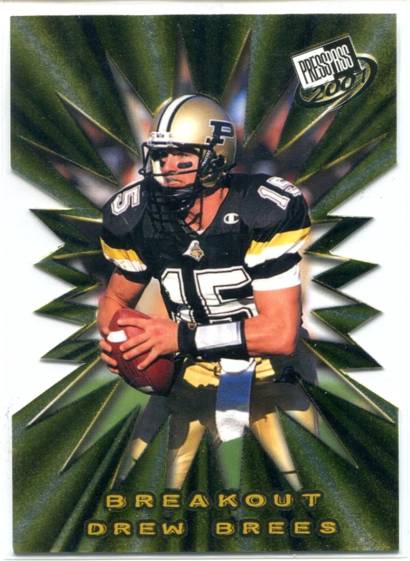 Card Drew Brees 2001 Press Pass Breakout Rookie (1 of 2)