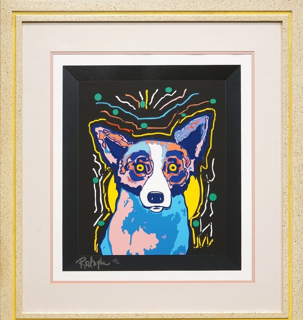 Framed George RodrigueIt's Party Time 1997 Edition 50 Autographed: Framed George RodrigueIt's Party Time 1997 Edition 50 Autographed This listing features Framed George RodrigueIt's Party Time 1997 Edition 50 Autographed. Item specifics are provided below. Item Speci