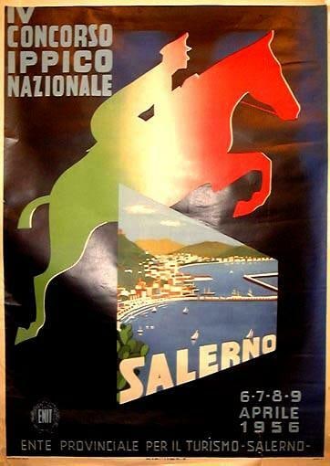 Poster Concorso Ippico Nazionale Salerno 1956 Horse Jumping: Poster Concorso Ippico Nazionale Salerno 1956 Horse Jumping This listing features Poster Concorso Ippico Nazionale Salerno 1956 Horse Jumping. Item specifics are provided below. Item Specifics: