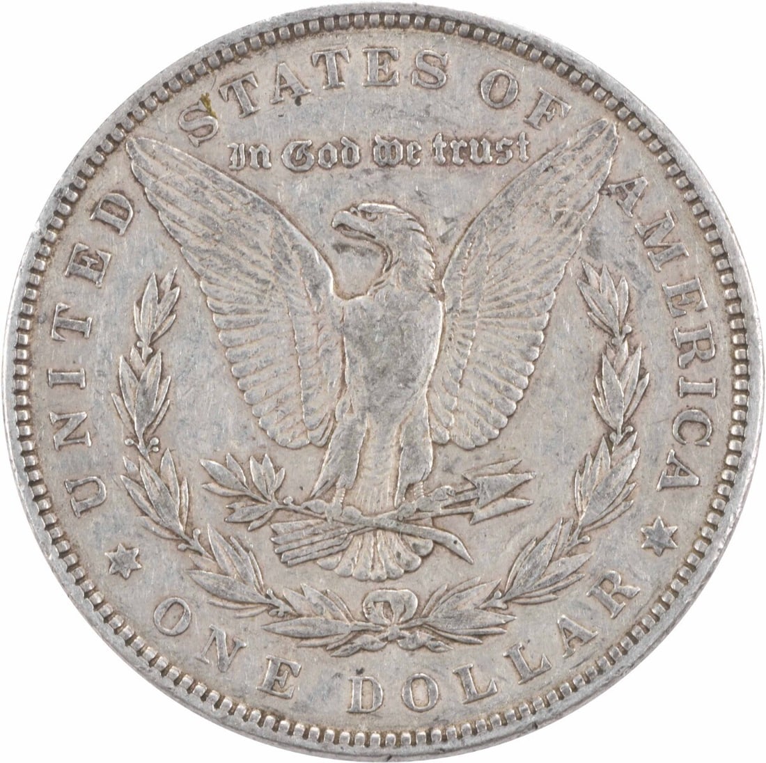 Uncertified 1893 Morgan Silver Dollar EF - 2