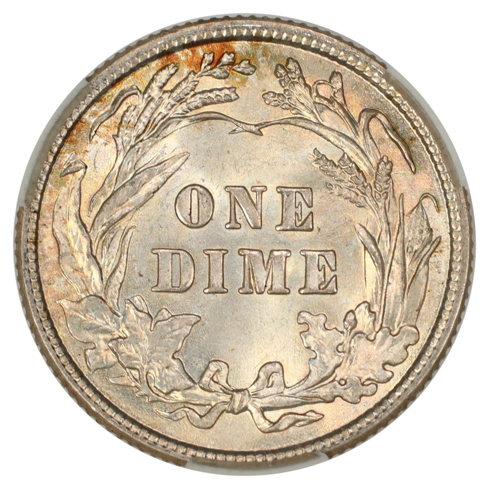 Barber Dime - 1912 10C CACG MS62 - 4