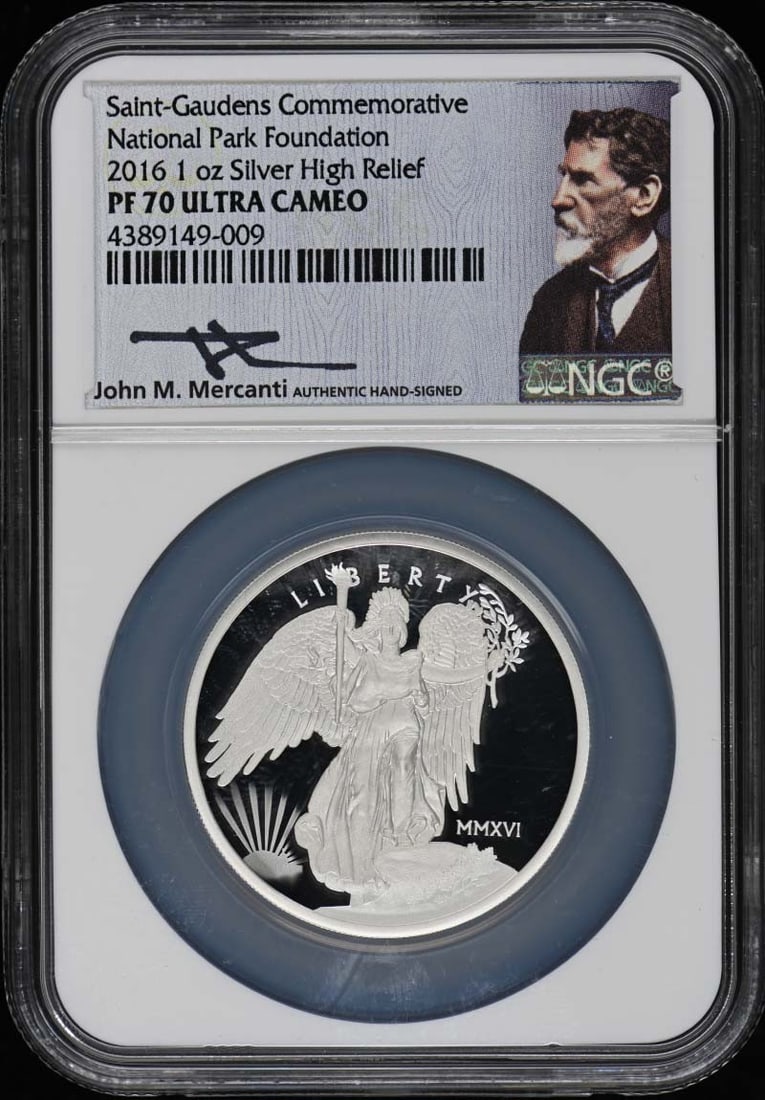 PR70DCAM 2016 Silver Winged Liberty UHR St Gaudens NPF Commem 1oz NGC: PR70DCAM 2016 Silver Winged Liberty UHR St Gaudens NPF Commem 1oz NGC This listing features PR70DCAM 2016 Silver Winged Liberty UHR St Gaudens NPF Commem 1oz NGC. Item specifics are provided below. It