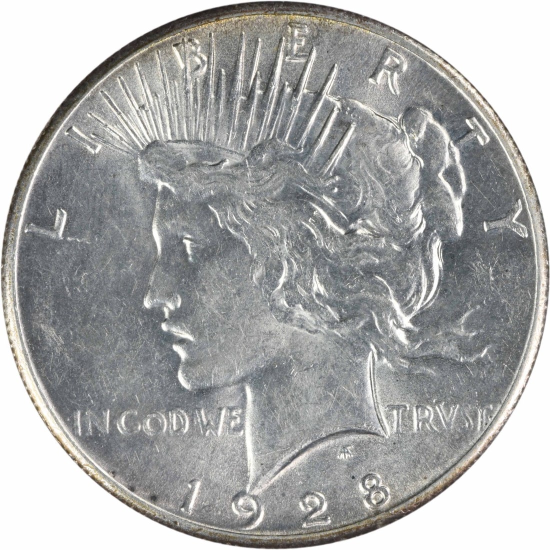 Uncertified 1928 Peace Silver Dollar Choice BU (1 of 2)
