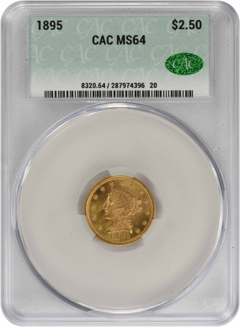 CACG 1895 $2.50 Gold Liberty Head MS64 (1 of 3)