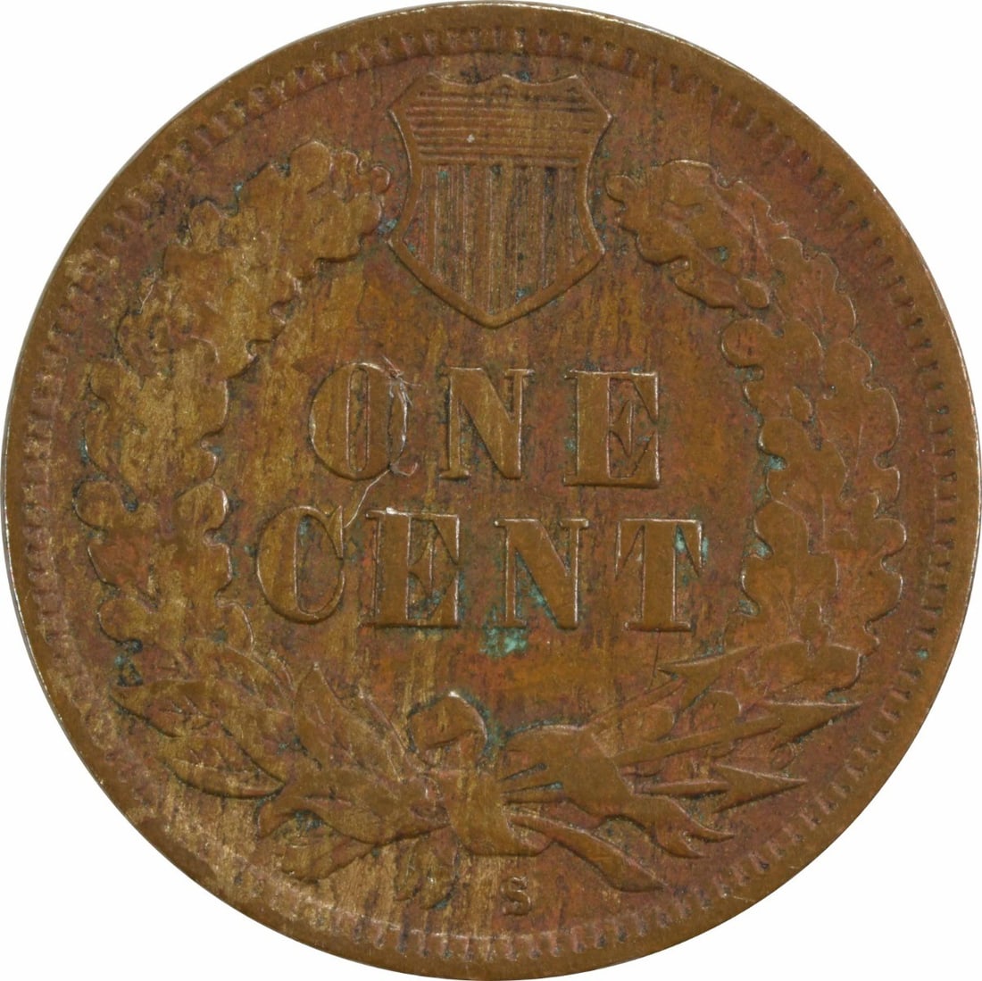 Uncertified 1908-S Indian Cent VF - 2