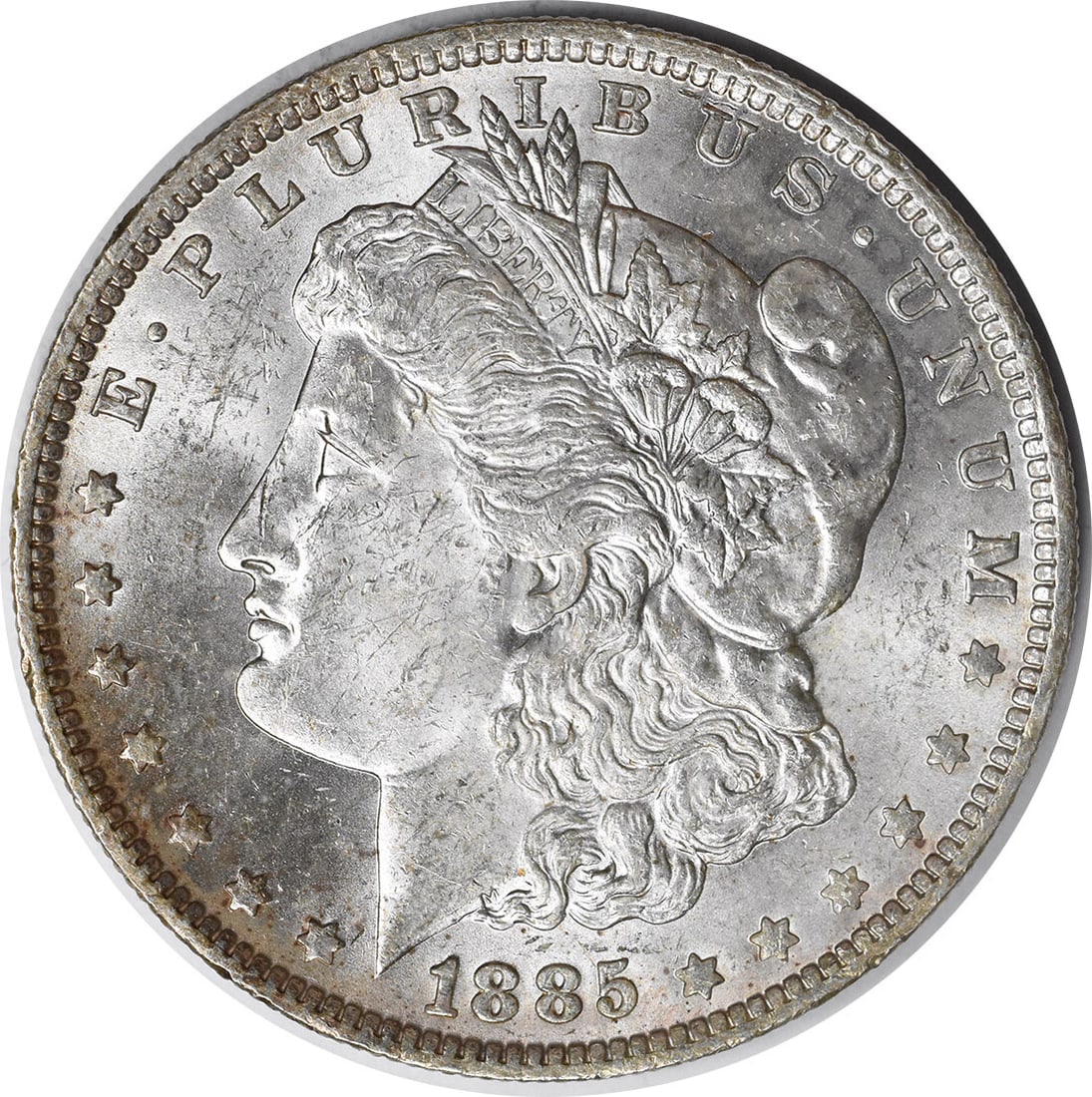 Uncertified 1885-O Morgan Silver Dollar Choice BU Toned (1 of 2)